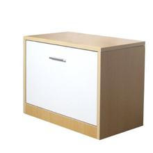 Modern White Wood Bedside Table Nightstand